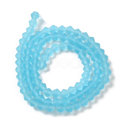 Imitate Austrian Crystal Frosted Glass Beads Strands EGLA-A039-T3mm-MD20-1