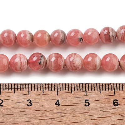 Natural Argentina Rhodochrosite Beads Strands G-D864-14-6mm-A-1