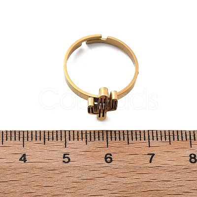 304 Stainless Steel Adjustable Rings for Women RJEW-F169-01G-05-1