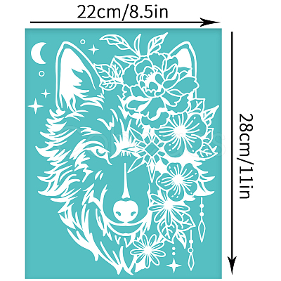 Self-Adhesive Silk Screen Printing Stencil DIY-WH0338-249-1