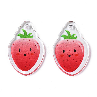 Translucent Acrylic Pendants TACR-N013-007-1