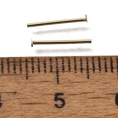 Brass Flat Head Pins KK-H502-01A-G-1