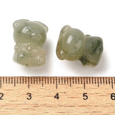 Natural Jade Carved Beads G-P550-14C-1