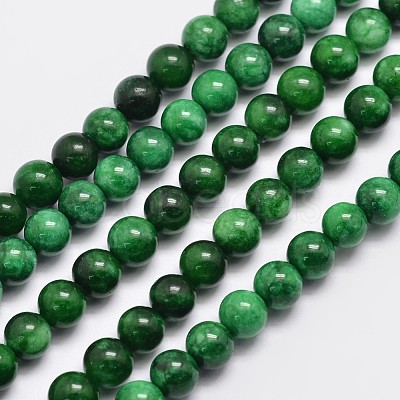 Natural Malaysia Jade Beads Strands G-A146-6mm-B04-1