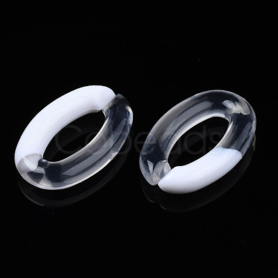 Two Tone Opaque Acrylic Linking Rings OACR-S038-035A-1