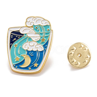 Alloy Enamel Brooches JEWB-O004-21-1