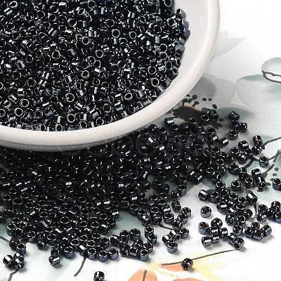 Electroplate Glass Seed Beads SEED-S042-01B-18-1