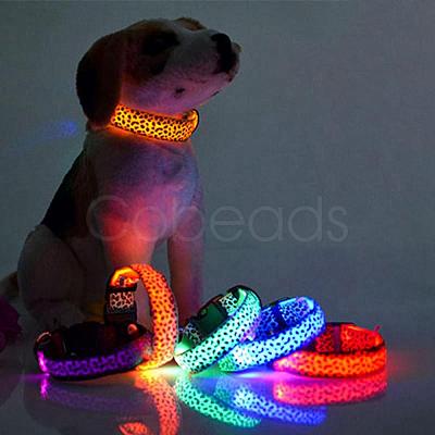 Adjustable Polyester LED Dog Collar MP-H001-A18-1