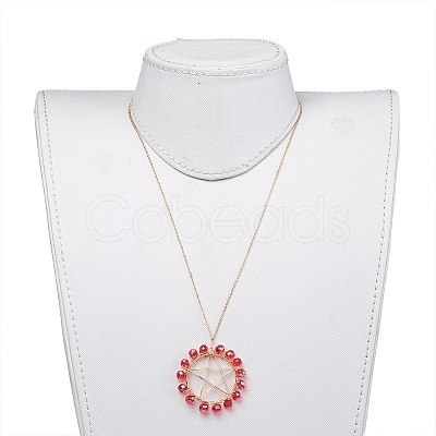 Pendant Necklaces NJEW-JN02620-01-1