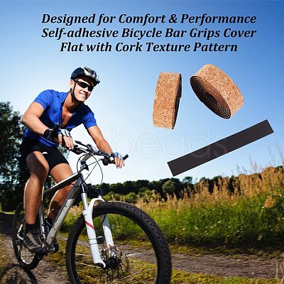 PU Leather Bicycle Handle Strapping Bands AJEW-WH0014-99-1