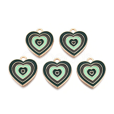 Alloy Enamel Pendants ENAM-N054-93LG-1