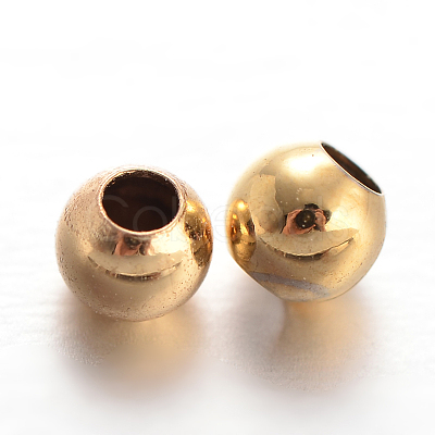 Round Brass Spacer Beads A-KK-L129-37G-1