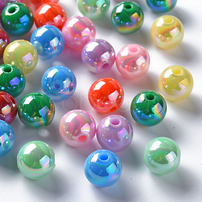 Opaque Acrylic Beads MACR-S370-D10mm-M2-1