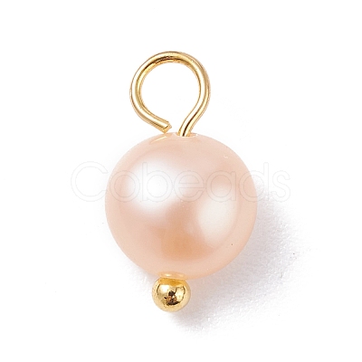 Natural Cultured Freshwater Pearl Charms X-PALLOY-JF01098-02-1