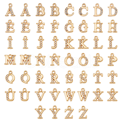 DICOSMETIC 2 Sets Alloy Rhinestone Charms ALRI-DC0001-07-1