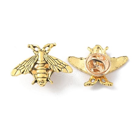 Alloy Bees Lapel Pin JEWB-WH0020-030AG-1
