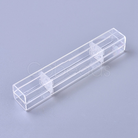 Transparent Plastic Tattoo Pen Storage Box X-ODIS-WH0005-37-1