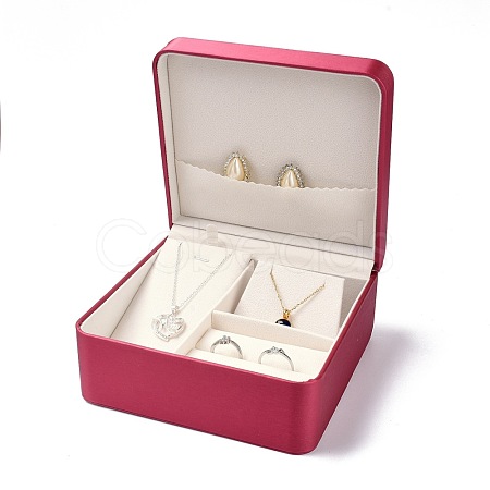 PU Leather Jewelry Set Boxes CON-Z005-02D-1