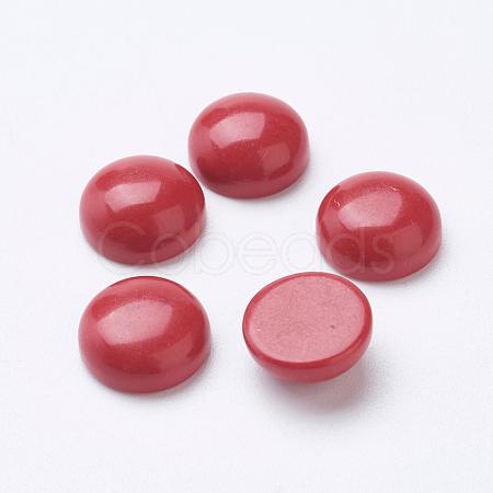 Synthetic Coral Cabochons G-F501-03-10mm-1