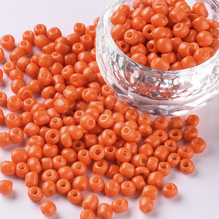 Baking Paint Glass Seed Beads SEED-S002-K4-1