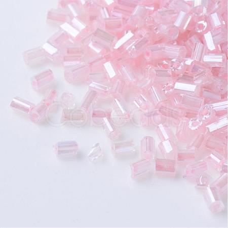 Transparent Two Cut Glass Seed Beads SEED-Q022-2221-1