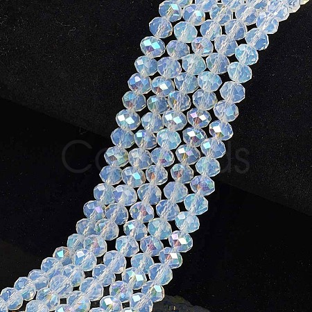 Electroplate Glass Beads Strands EGLA-A034-J4mm-L07-1