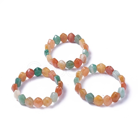 Natural Aventurine Beads Stretch Bracelets BJEW-L495-23G-1