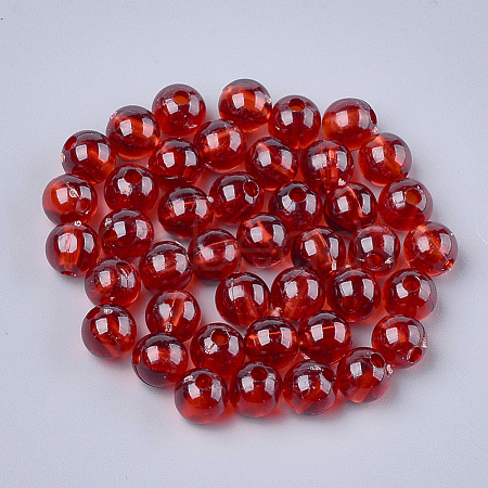 Transparent Plastic Beads KY-T005-6mm-638-1