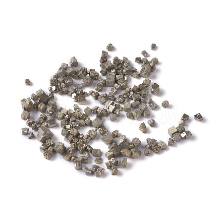 Natural Pyrite Chip Beads G-M364-19-1