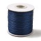 Waxed Polyester Cord, Bead Cord, Dark Blue, 0.5mm, about 169.51~174.98 Yards(155~160m)/Roll