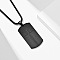 Stainless Steel Military Tag Necklaces, Cross Pendant Necklaces for Men