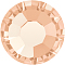 Preciosa&reg MAXIMA Crystal No Hotfix Flatback Stones, Czech Crystal, Dura Foiling, Round(438 11 615 Chaton Rose), 90300 Light Peach, SS12(3~3.2mm)