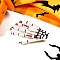 Plastic Alligator Hair Clips, Halloween Hairpin Scary Ghost Claw Skull, White, 70x45x25mm