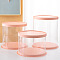 Clear Plastic Tall Cake Boxes, Bakery Cake Box Container, Column with Lids Suitable for 6 Inch 2 Tier Cake, Pink, 220x240mm