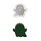 Halloween Theme DIY Shape Silicone Candle Molds, for Scented Candle Making, Ghost, 68x74x26mm