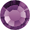 Preciosa&reg MAXIMA Crystal No Hotfix Flatback Stones, Czech Crystal, Dura Foiling, Round(438 11 615 Chaton Rose), 20050 Amethyst, SS8(2.3~2.5mm)