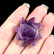 Natural Amethyst Carved Figurines, for Home Office Desktop Decoration, Sun, 28mm