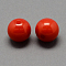 Imitation Jelly Acrylic Beads, Round, Red, 8mm, Hole: 2mm, about 1892pcs/500g