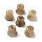 Two Tone Acrylic Beads, Imitation Gemstone Beads, Column, Tan, 17.5x16.5mm, Hole: 5mm and 12.5mm.