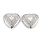 Non-Tarnish 316 Surgical Stainless Steel Locket Pendants, Heart, Photo Frame Pendants, Stainless Steel Color, 29x29x7mm, Hole: 2mm