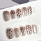 Plastic Nail Art Stickers, Need to Used with Glue, Rosy Brown, No Size