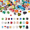 Craftdady Handmade Lampwork Beads, Assorted Shapes, Mixed Color, 4~20x4~20mm, Hole: 1~2.5mm, 200pcs/box