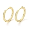 Rack Plating Brass Huggie Hoop Earrings, Long-Lasting Plated, Cadmium Free & Lead Free, Real 18K Gold Plated, 18.5x19.5x2.5mm