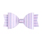 Cloth Alligator Hair Clips, Bowknot, Violet, 45x100mm