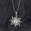 201 Stainless Steel Pendant Necklaces for Man NJEW-Q336-02G-P-2