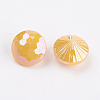 AB Color Acrylic Cone 1-Hole Sewing Buttons Scrapbooking Button X-BUTT-A005-18L-07-2