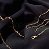 Brass Cable Chains Necklace Making MAK-PH0004-15-6