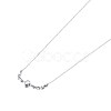 925 Sterling Silver Pendant Necklaces NJEW-BB34121-4