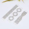 Fingerinspire 3Pcs 3 style Brass Rhinestone Links Connectors FIND-FG0001-20-4