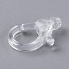 Transparent Plastic Lobster CLaw Clasps KY-H005-A13-4